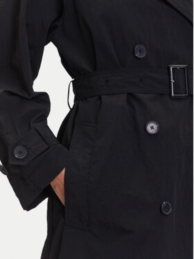 Tommy Hilfiger Trencz WW0WW45632 Czarny Oversize