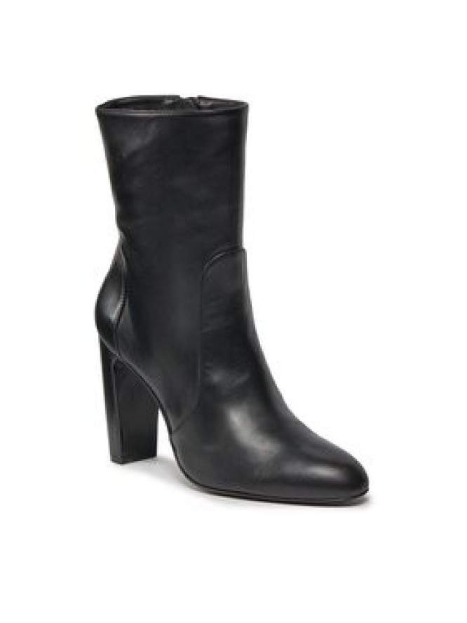Stuart Weitzman Botki Vida 100 Zip Bootie SG232 Czarny