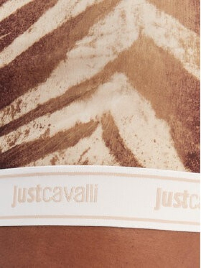 Just Cavalli Top 80PAM204 JS558 Beżowy Slim Fit