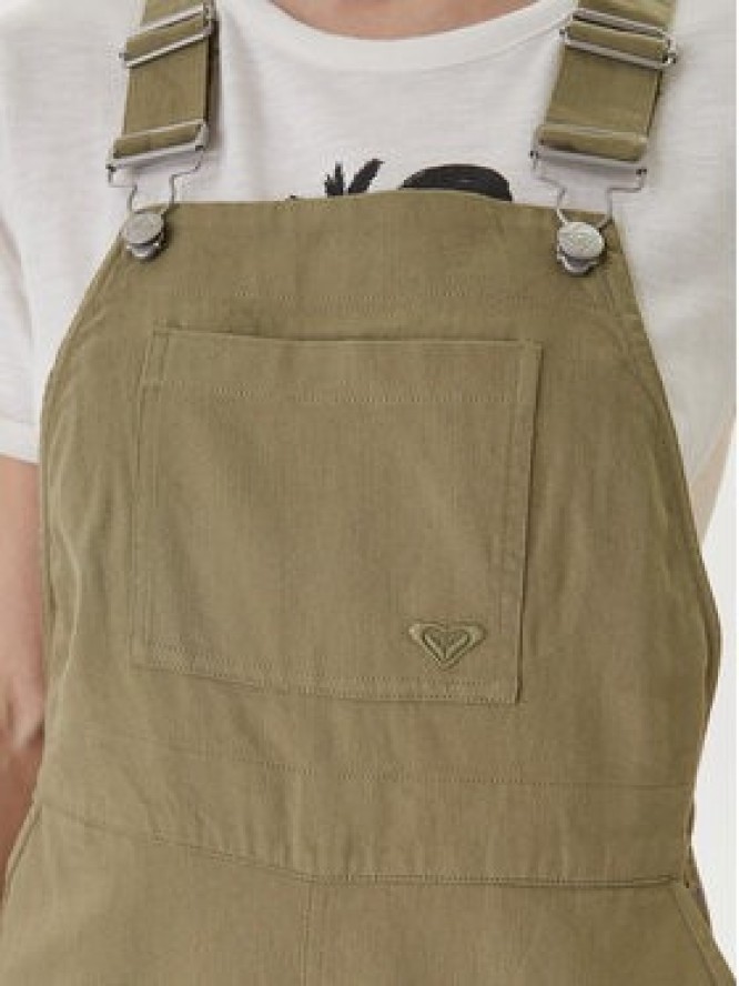 Roxy Ogrodniczki Trail Blazer ERJWO03027 Zielony Wide Leg