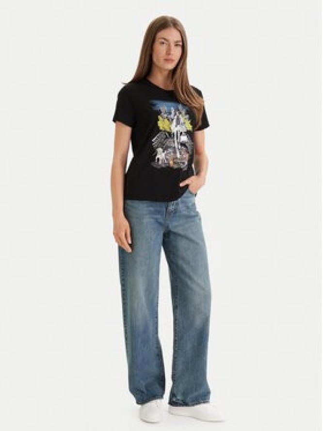 DKNY T-Shirt P61M0WNA Czarny Regular Fit