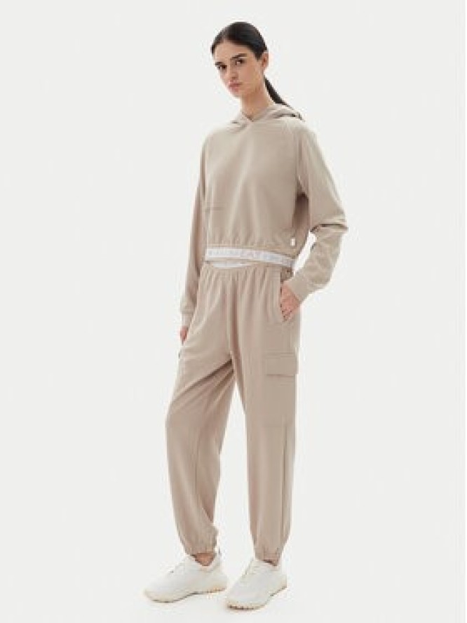EA7 Emporio Armani Spodnie dresowe 7W000282 AF12501 U6155 Beżowy Loose Fit