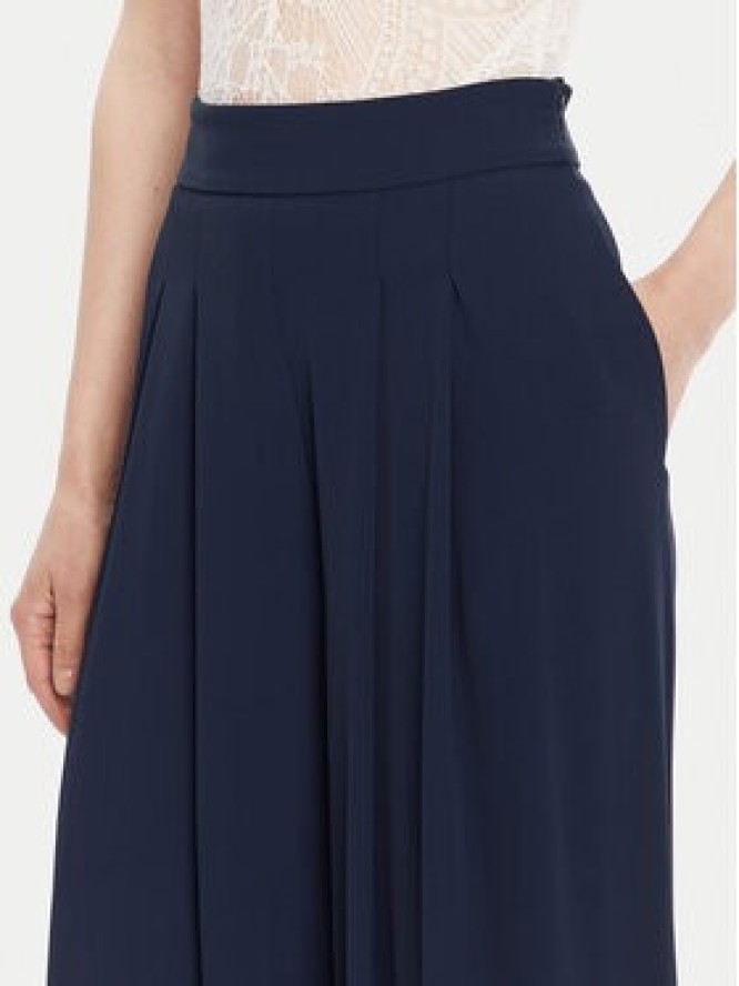 Rinascimento Spodnie palazzo CFC0125495003 Granatowy Wide Leg