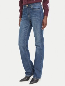 Guess Jeansy W6BAJR D2117 Granatowy Straight Fit
