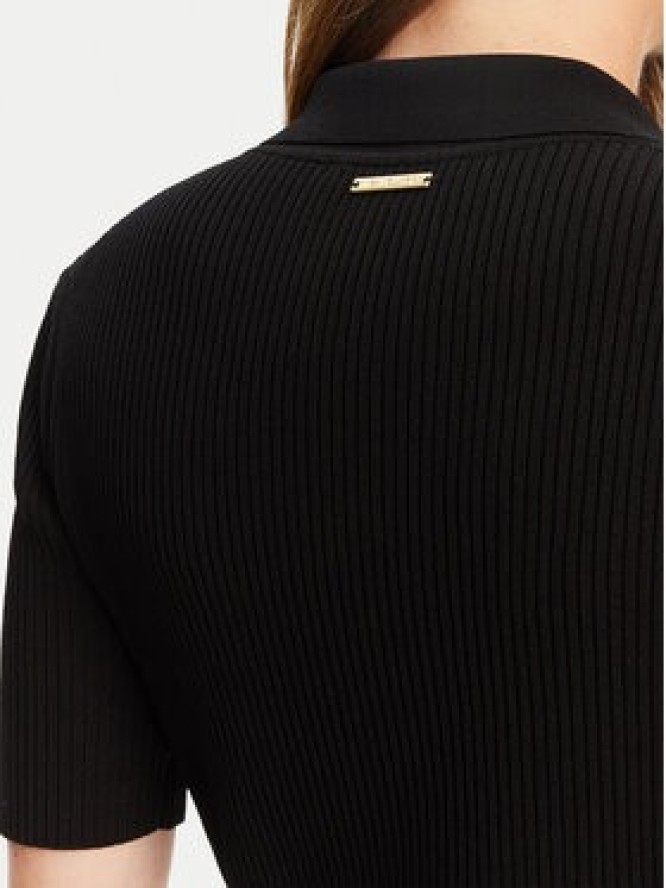 MICHAEL Michael Kors Sukienka dzianinowa MT5832333D Czarny Slim Fit