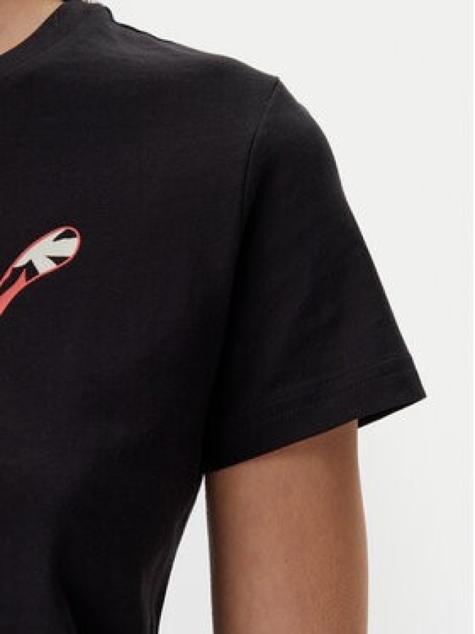 Puma T-Shirt Floral Cat 685081 Czarny Regular Fit