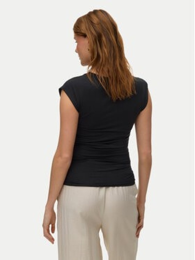 Vero Moda T-Shirt Avasarah 10342876 Czarny Slim Fit