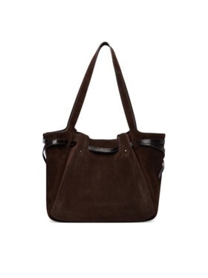 Tory Burch Torebka Romy Suede Tote 186348 Brązowy