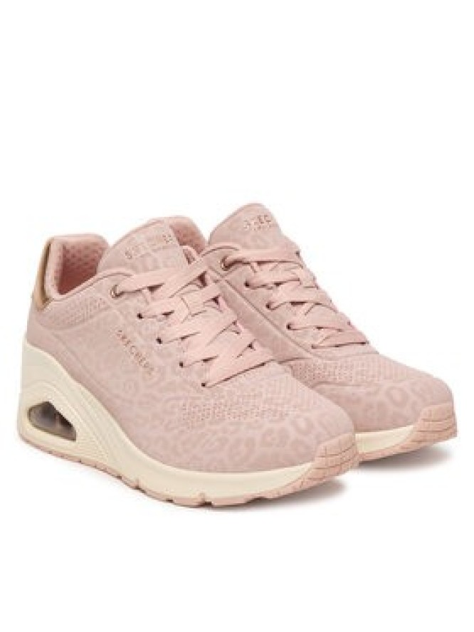Skechers Sneakersy UNO Wedge - Safari Daze 177521/BLSH Różowy