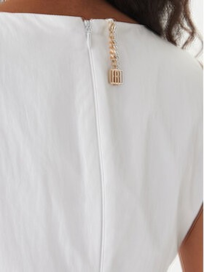 Fracomina Sukienka wieczorowa FQ26SD3009W83101 Biały Regular Fit