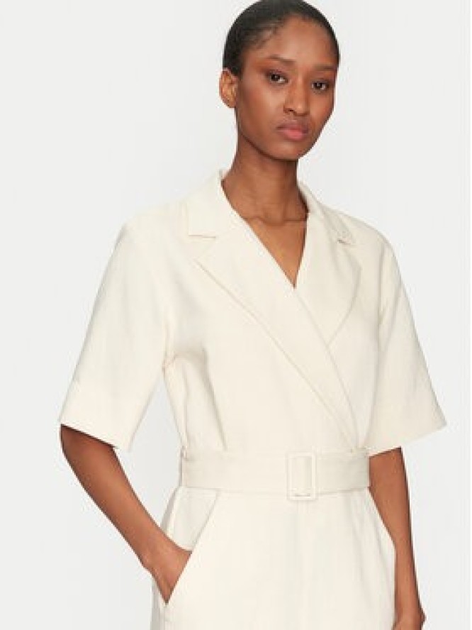 Marella Kombinezon Banana 2513241011 Biały Slim Fit