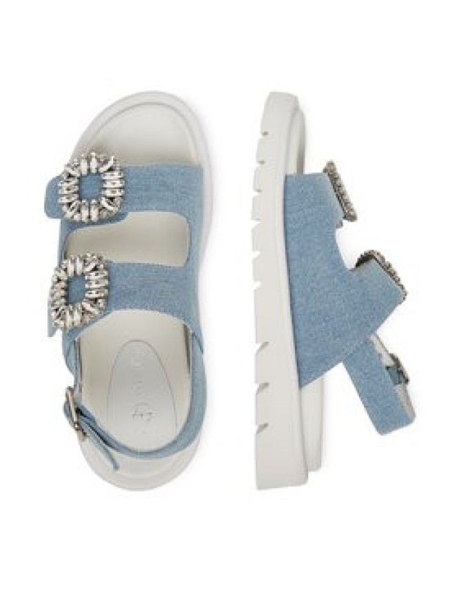 Eva Minge Sandały SNOWDROP-I75-563 Niebieski