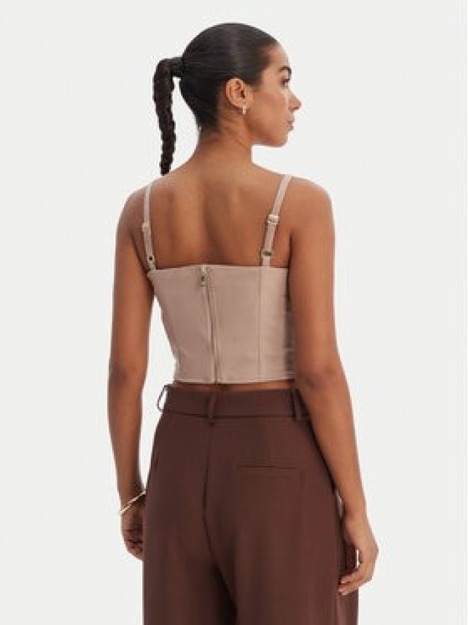 Guess Top W6RH03 WJ472 Beżowy Slim Fit