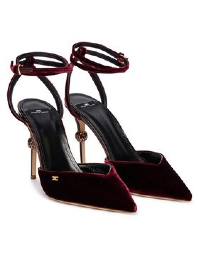 Elisabetta Franchi Szpilki SA-74L-57E2-EA4 Bordowy