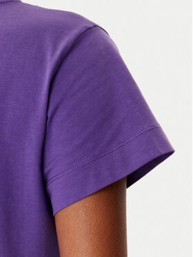 PINKO T-Shirt Basico 100373 A2RE Fioletowy Regular Fit