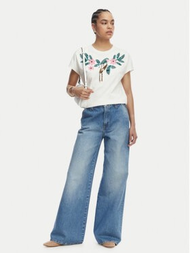 LOLA CASADEMUNT T-Shirt MS2615004 Biały Regular Fit