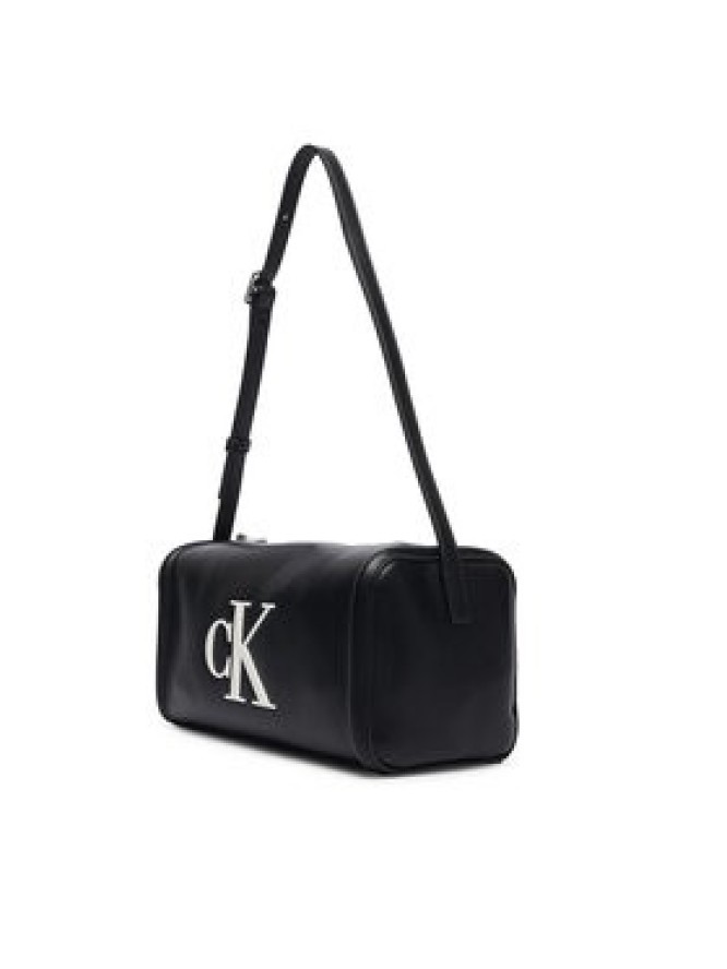 Calvin Klein Torebka Bold Ck Slouchy Shoulder Bag LV04F3894G Czarny