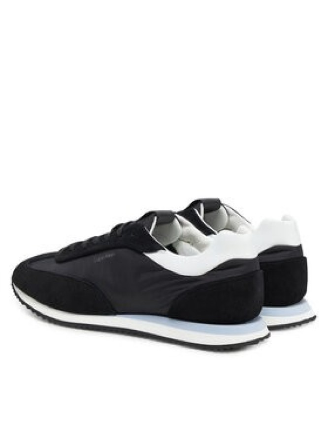 Calvin Klein Sneakersy Runner Lace Up - Nylon Mix HW0HW02395 Czarny