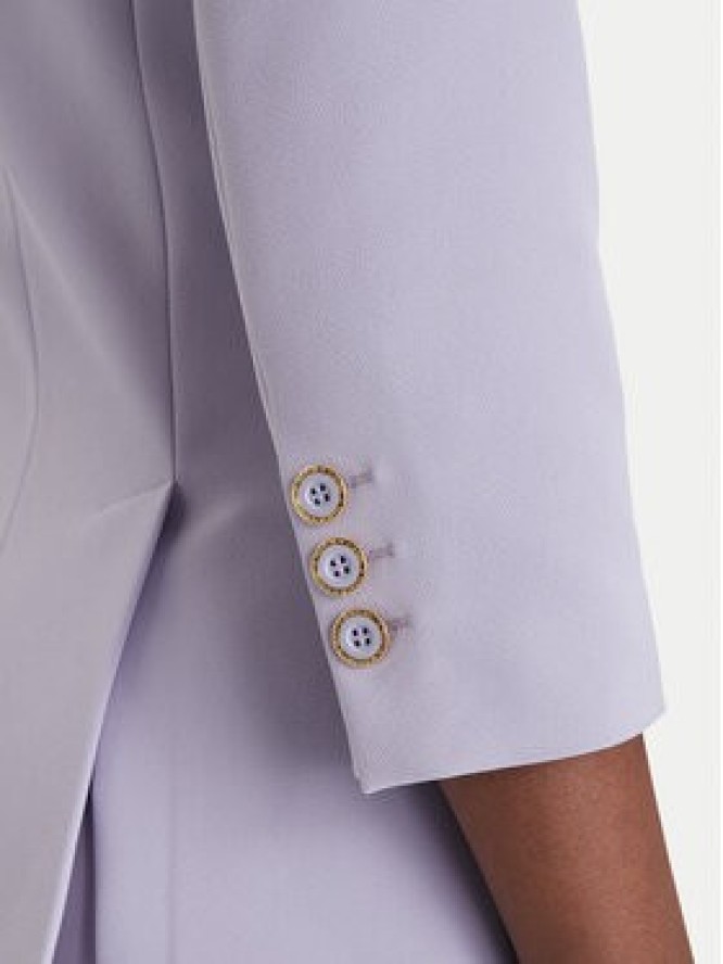 Elisabetta Franchi Marynarka GI-215-61E2-V590 Fioletowy Regular Fit