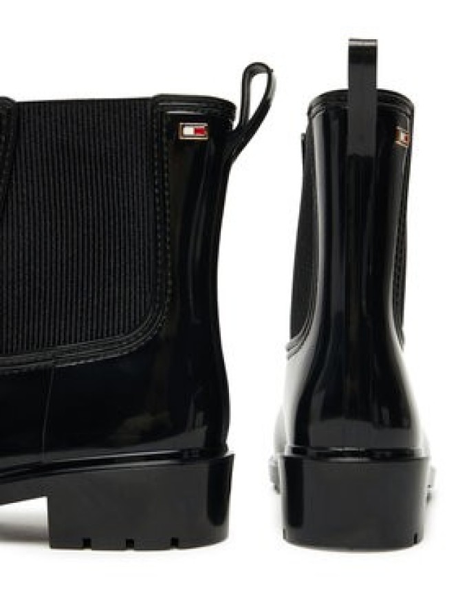 Tommy Hilfiger Kalosze Flag Hardware FW0FW08966 Czarny