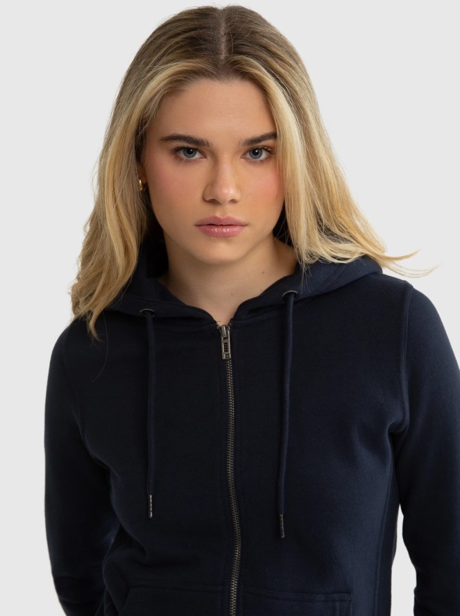 Bluza damska z kapturem granatowa Laurisana 403