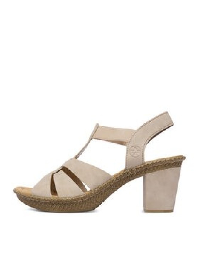 Rieker Sandały CEO-665K3-62 Beżowy