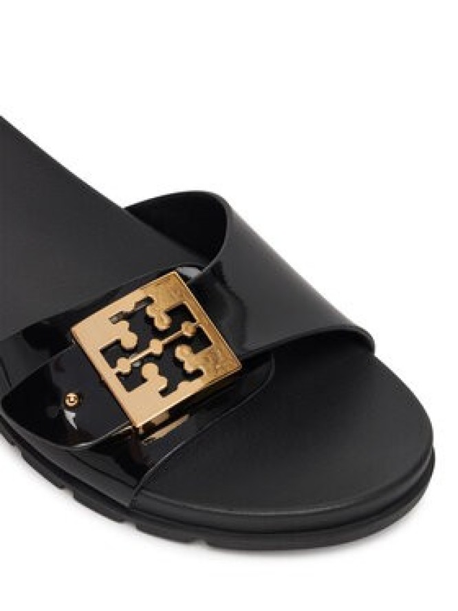 Tory Burch Klapki Buckle Slide 157872 Czarny