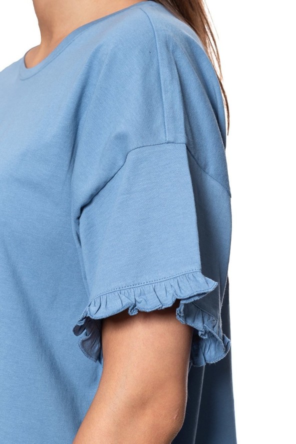 MUSTANG T SHIRT DAMSKI Alina C Ruffle 1009446 5407