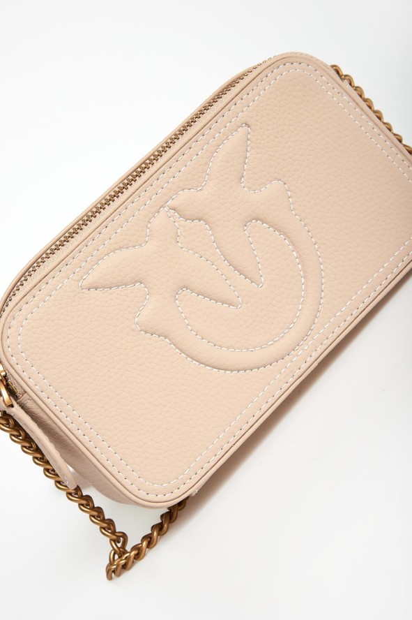 Torebka damska skórzana Carrie Camera Case Mini PINKO