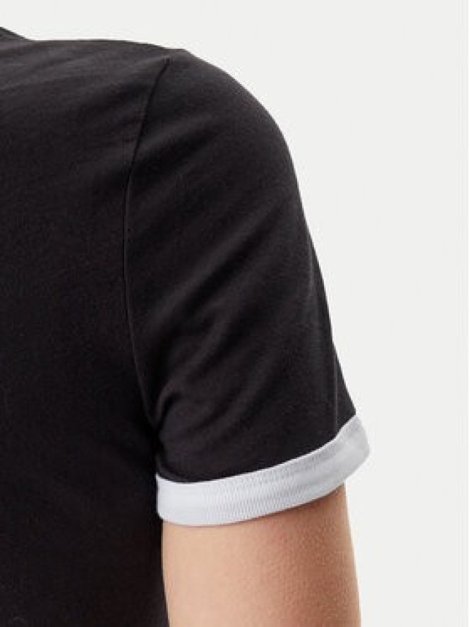 Tommy Jeans T-Shirt Script Ringer DW0DW20631 Czarny Slim Fit