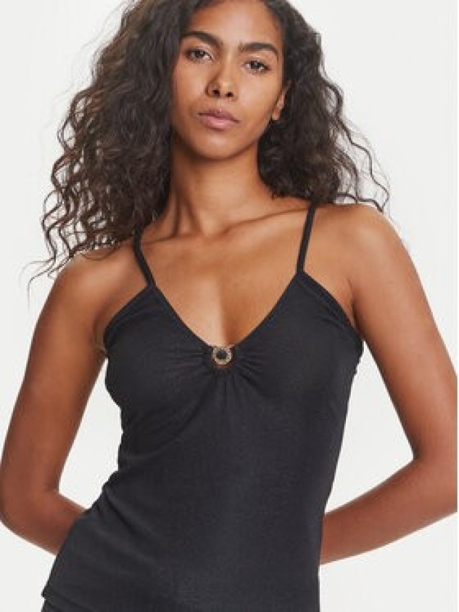 Emporio Armani Top EW001292 AF12206 FC043 Czarny Slim Fit