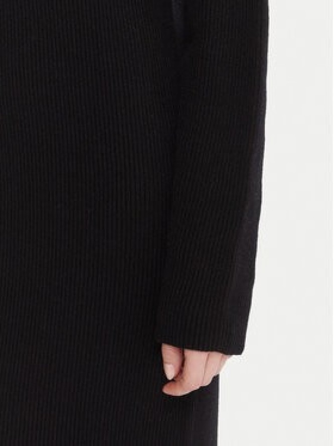 Kontatto Sukienka dzianinowa 3M0879C Czarny Regular Fit