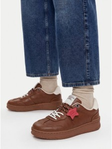 Guess Jeans Sneakersy EO-GSJ120 Brązowy jasny