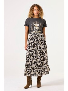 Garcia Spódnica w kolorze kremowo-czarnym rozmiar: M