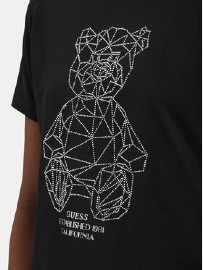 Guess T-Shirt V6GI12 K3325 Czarny Regular Fit