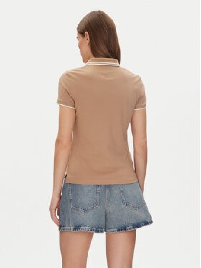 Tommy Hilfiger Polo Feminine Sporty Slim Polo Ss WW0WW44517 Khaki Regular Fit