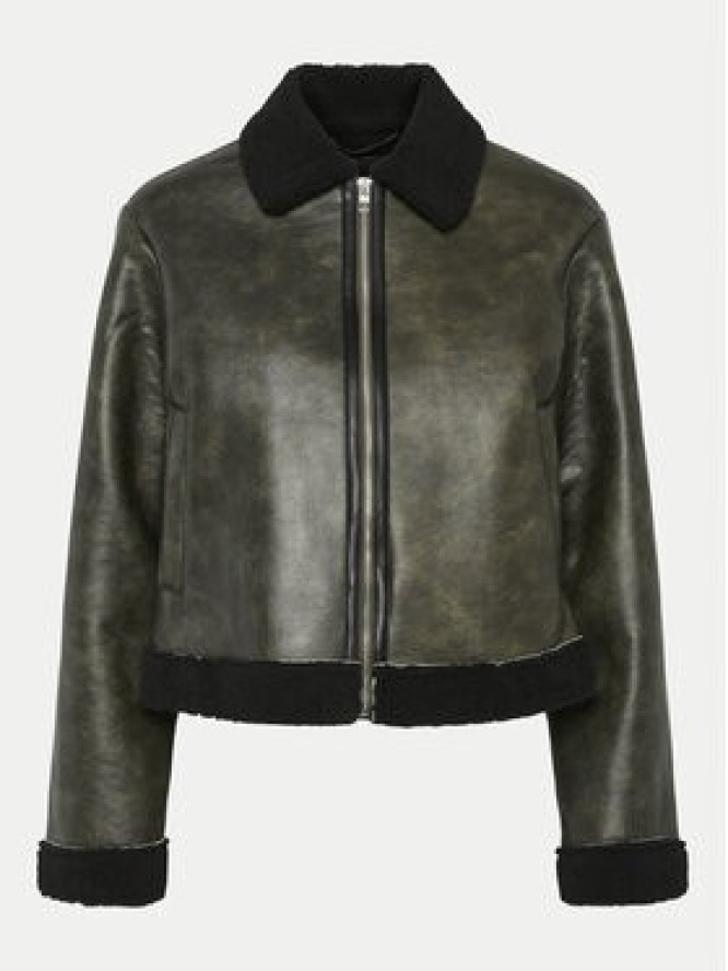 Pieces Kurtka z imitacji skóry Pippi 17154704 Brązowy Regular Fit