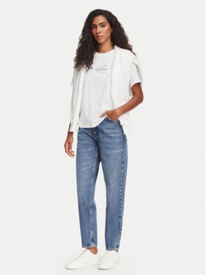 HUGO Jeansy Garlene 50563517 Granatowy Mom Fit