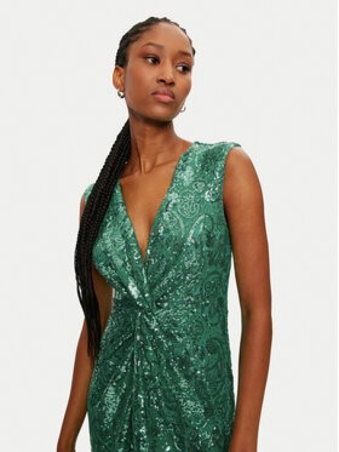 Rinascimento Sukienka wieczorowa CFC0121922003 Zielony Regular Fit