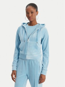 Juicy Couture Bluza Madison JCWAS126326 Błękitny Slim Fit