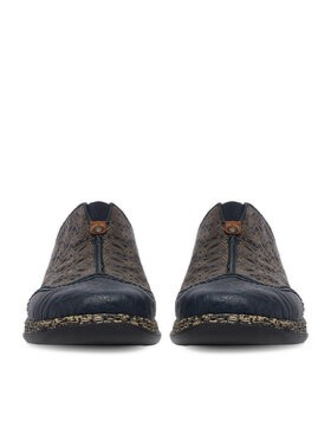 Rieker Klapki CEO-46376-14 Granatowy