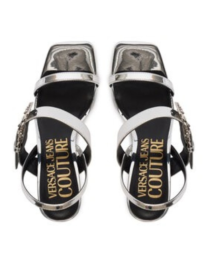 Versace Jeans Couture Sandały 80VA3S71 ZS406 900 Srebrny