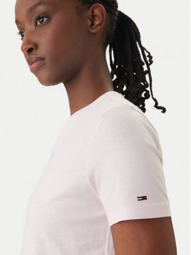 Tommy Jeans T-Shirt DW0DW22277 Różowy Regular Fit