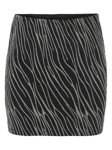 Noisy may Spódnica w kolorze srebrno-czarnym rozmiar: L