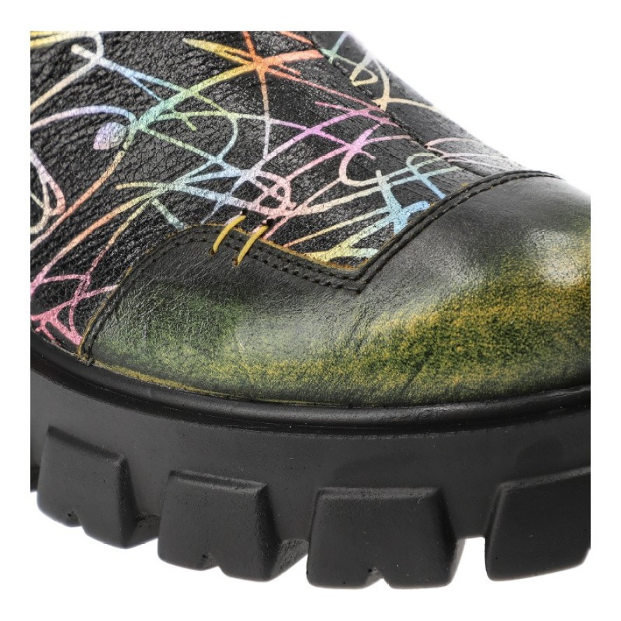 Zielone Botki Maciejka Modne Obuwie Damskie