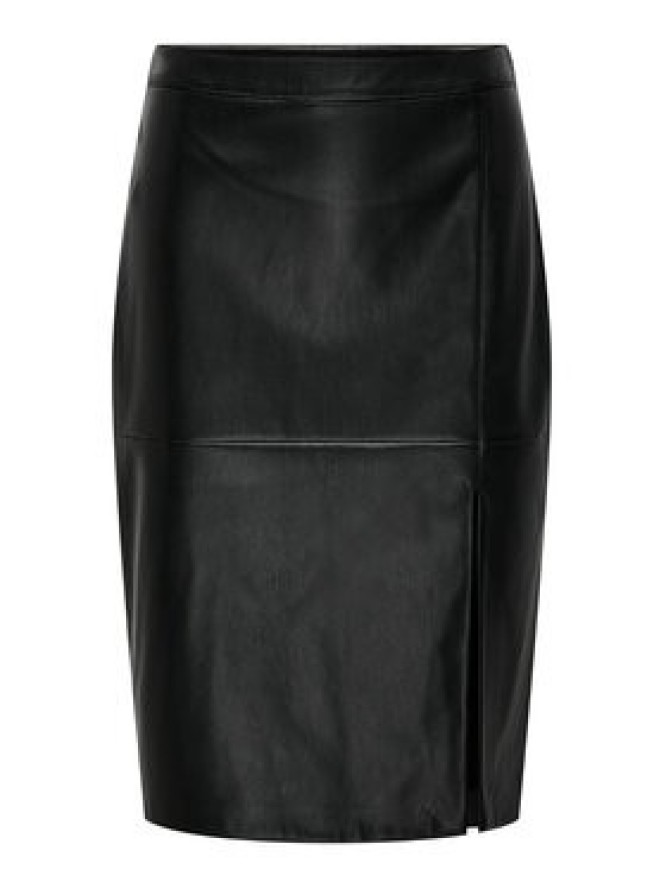 ONLY Spódnica z imitacji skóry Oline 15315998 Czarny Slim Fit