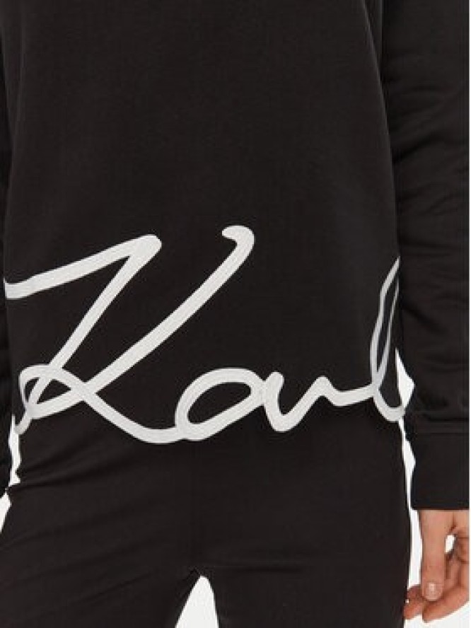 KARL LAGERFELD Bluza A1W20010 Czarny Regular Fit