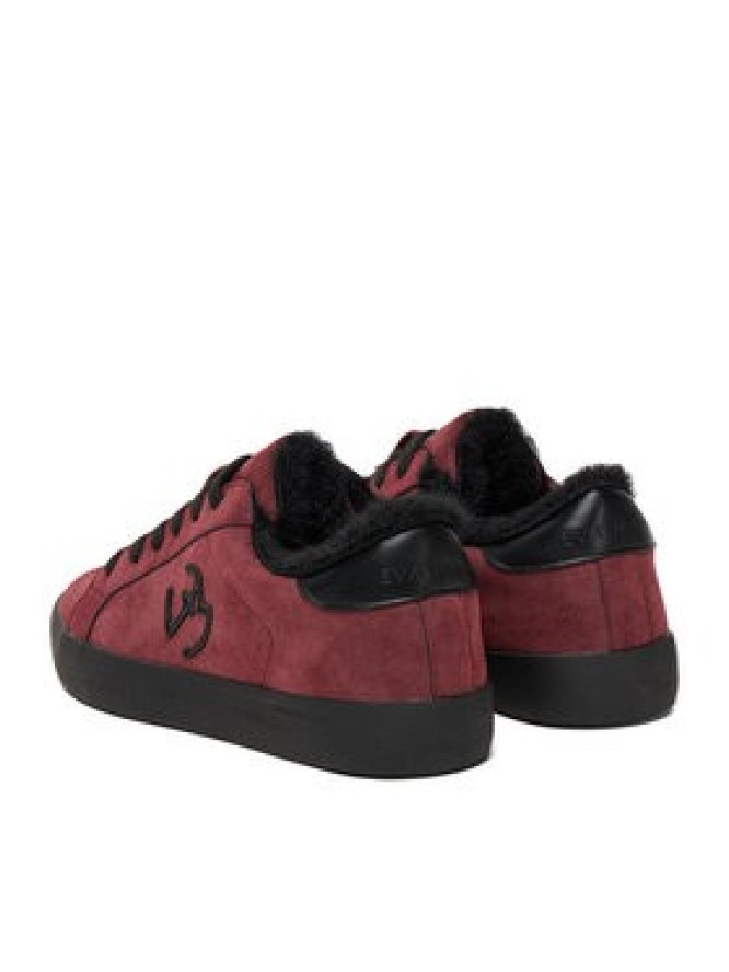 Eva Minge Sneakersy EO-ELLA-WSDR13670 Bordowy