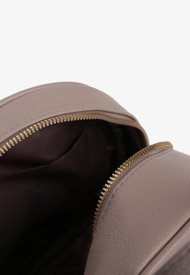 Ciemnobeżowy Klasyczny Plecak z Odpinanymi Paskami z Regulacją Nelithea