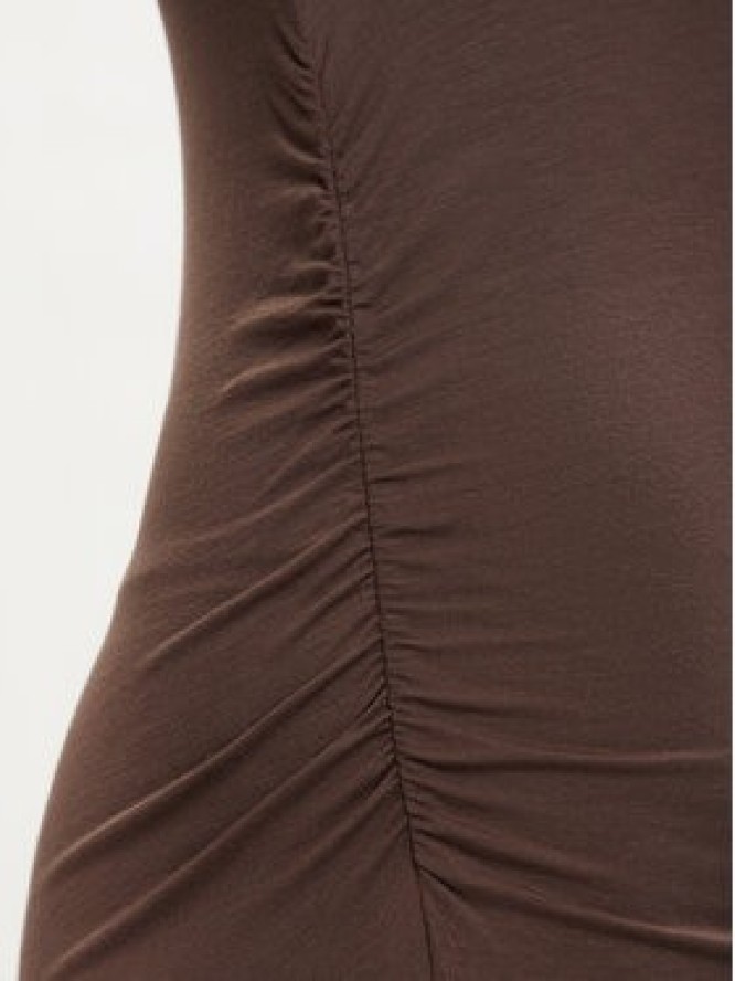 Vero Moda Sukienka koktajlowa Sarah 10346941 Brązowy ciemny Slim Fit